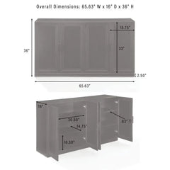 Crosley Essen Sideboard - KF33060BK - The Home Selection