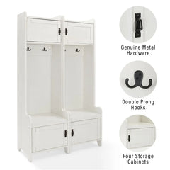 Crosley Fremont 2-piece Entryway Set - KF60004WH - The Home Selection