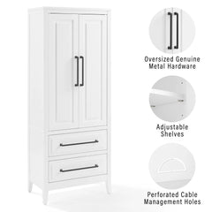 Crosley Genevieve Kitchen Storage Pantry - CF3136-WH - The Home Selection