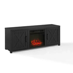 Crosley Gordon Low Profile Fireplace Tv Stand For 65+ Inch Tv - KF100758BK - The Home Selection