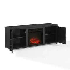 Crosley Gordon Low Profile Fireplace Tv Stand For 65+ Inch Tv - KF100758BK - The Home Selection