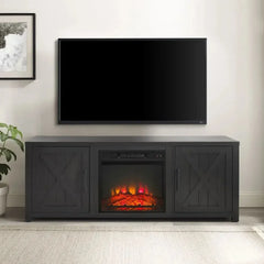 Crosley Gordon Low Profile Fireplace Tv Stand For 65+ Inch Tv - KF100758BK - The Home Selection