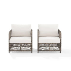 Crosley Granite Bay 2-piece Wicker Outdoor Chair Set - CO6281ST-CR - The Home Selection