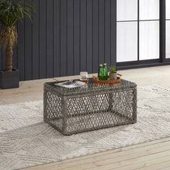 Crosley Granite Bay Wicker Outdoor Coffee Table - CO6282-ST - The Home Selection