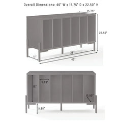 Crosley Greenwich Medium Record Storage Console - CF1155 - The Home Selection