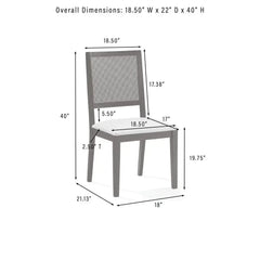Crosley Greer 4-piece Dining Chair Set - KF20035BK-CR - The Home Selection