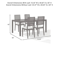 Crosley Greer 5-piece Dining Table Set For 4 - KF20050BK-CR - The Home Selection