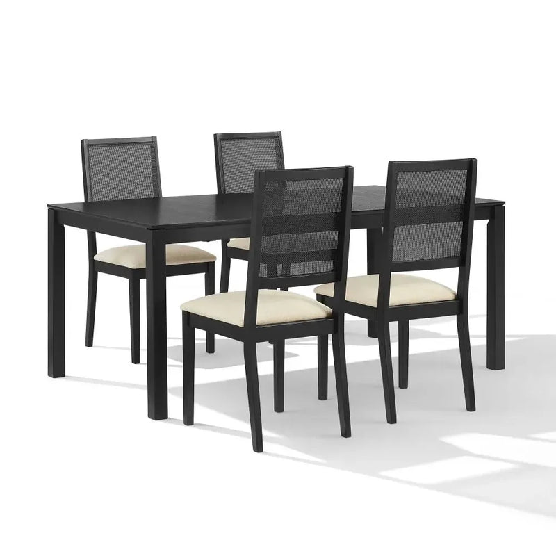 Crosley Greer 5-piece Dining Table Set For 4 - KF20050BK-CR - The Home Selection