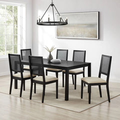 Crosley Greer 7-piece Dining Table Set For 6 - KF20051BK-CR - The Home Selection