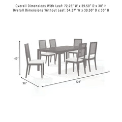 Crosley Greer 7-piece Dining Table Set For 6 - KF20051BK-CR - The Home Selection