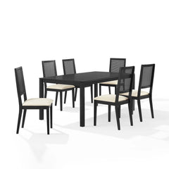 Crosley Greer 7-piece Dining Table Set For 6 - KF20051BK-CR - The Home Selection