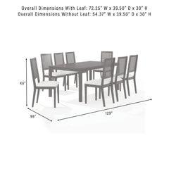 Crosley Greer 9-piece Dining Table Set For 8 - KF20052BK-CR - The Home Selection