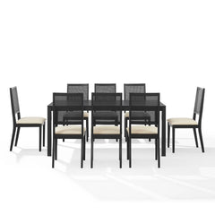 Crosley Greer 9-piece Dining Table Set For 8 - KF20052BK-CR - The Home Selection