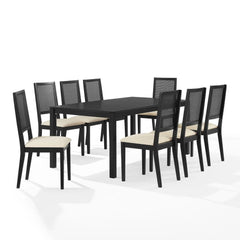 Crosley Greer 9-piece Dining Table Set For 8 - KF20052BK-CR - The Home Selection
