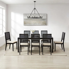 Crosley Greer 9-piece Dining Table Set For 8 - KF20052BK-CR - The Home Selection