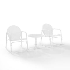 Crosley Griffith 3pc Outdoor Metal Rocking Chair Set - KO10020 - The Home Selection