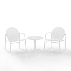 Crosley Griffith 3pc Outdoor Metal Rocking Chair Set - KO10020 - The Home Selection