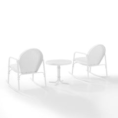 Crosley Griffith 3pc Outdoor Metal Rocking Chair Set - KO10020 - The Home Selection