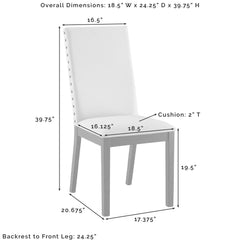 Crosley Hayden 4-piece Upholstered Dining Chair Set - KF13078SL - The Home Selection