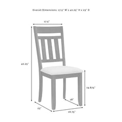 Crosley Hayden 98 Inch 6pc Dining Set Slate - KF13028SL - The Home Selection
