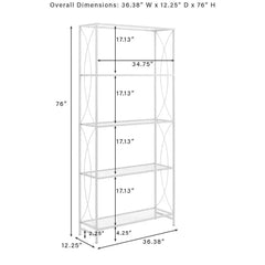 Crosley Helena Etagere Bookcase - CF1410-GL - The Home Selection