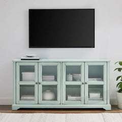 Crosley Holbrook Glass Door Sideboard - CF4221-BL - The Home Selection