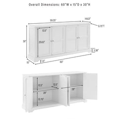 Crosley Holbrook Sideboard - CF4222-BL - The Home Selection