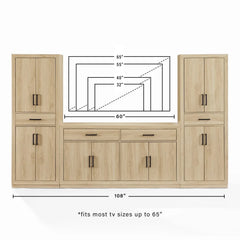 Crosley Isla 3-piece Sideboard And Pantry Set - KF33071 - The Home Selection