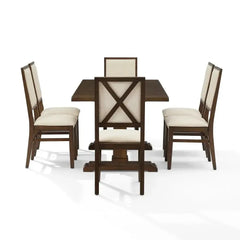 Crosley Joanna 126 Inch 7pc Dining Set - KF13067 - The Home Selection
