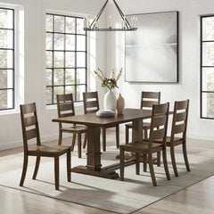 Crosley Joanna 128 Inch 7pc Dining Set - KF13066 - The Home Selection
