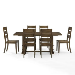 Crosley Joanna 128 Inch 7pc Dining Set - KF13066 - The Home Selection
