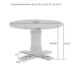 Crosley Joanna Round Dining Table - KF13060RB - The Home Selection