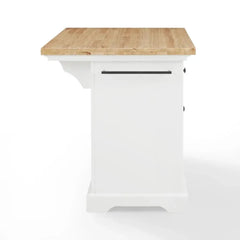 Crosley Julia Wood Top Kitchen Island - KF30025WH-NA - The Home Selection
