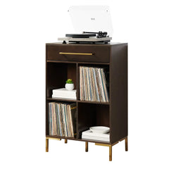 Crosley Juno Record Storage Cube Bookcase - CF1325-BR - The Home Selection