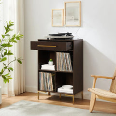 Crosley Juno Record Storage Cube Bookcase - CF1325-BR - The Home Selection