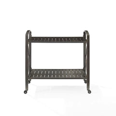 Crosley Kaplan Metal Outdoor Bar Cart - CO7390-BZ - The Home Selection
