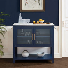 Crosley Katrina Kitchen Island - CF3042WM-NV - The Home Selection