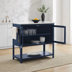 Crosley Katrina Kitchen Island - CF3042WM-NV - The Home Selection