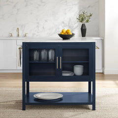 Crosley Katrina Kitchen Island - CF3042WM-NV - The Home Selection