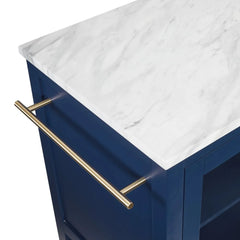 Crosley Katrina Kitchen Island - CF3042WM-NV - The Home Selection