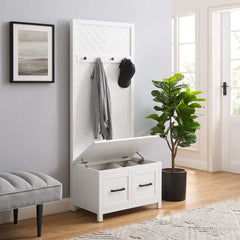 Crosley Kayce Hall Tree - CF6040-WH - The Home Selection