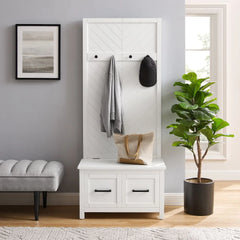 Crosley Kayce Hall Tree - CF6040-WH - The Home Selection