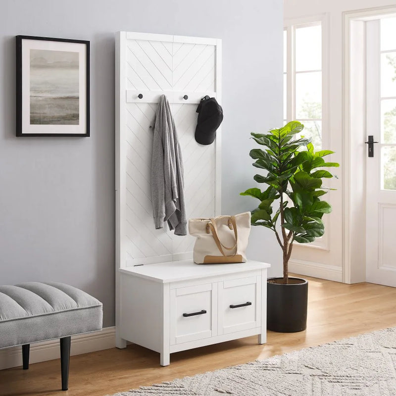 Crosley Kayce Hall Tree - CF6040-WH - The Home Selection