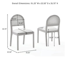 Crosley Kennedy 4-piece Dining Chair Set - KF20047WA-CR - The Home Selection