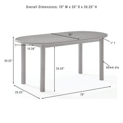 Crosley Kennedy 5-piece Dining Table Set For 4 - KF20048WA-CR - The Home Selection