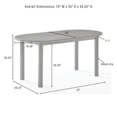 Crosley Kennedy 7-piece Dining Table Set For 6 - KF20049WA-CR - The Home Selection