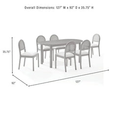 Crosley Kennedy 7-piece Dining Table Set For 6 - KF20049WA-CR - The Home Selection