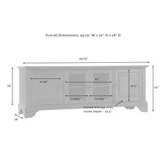 Crosley Lafayette Low Profile Tv Stand For 65+ Inch Tv - KF10005BMA - The Home Selection