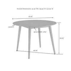 Crosley Landon 41.25 Inch Round Dining Table - CF2009 - The Home Selection