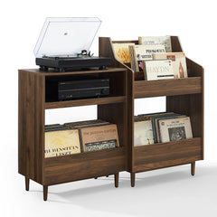 Crosley Liam 2pc Record Player Stand And Vinyl Storage Set - KF13123 - The Home Selection